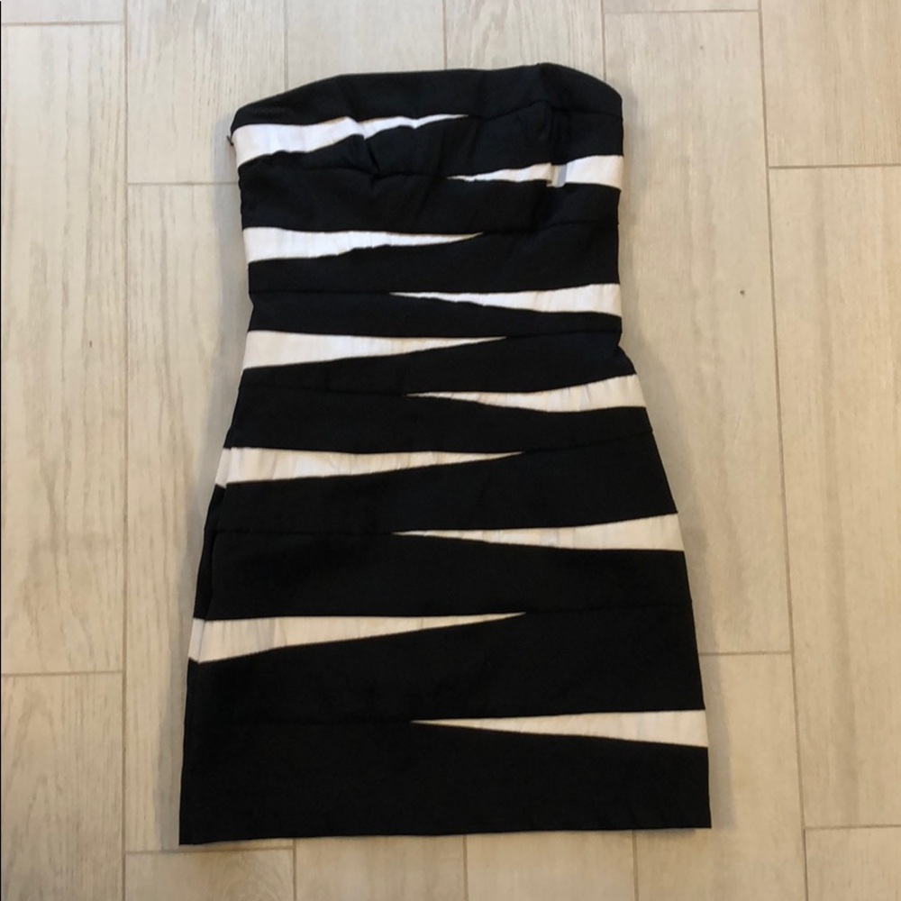 Strapless cocktail dress